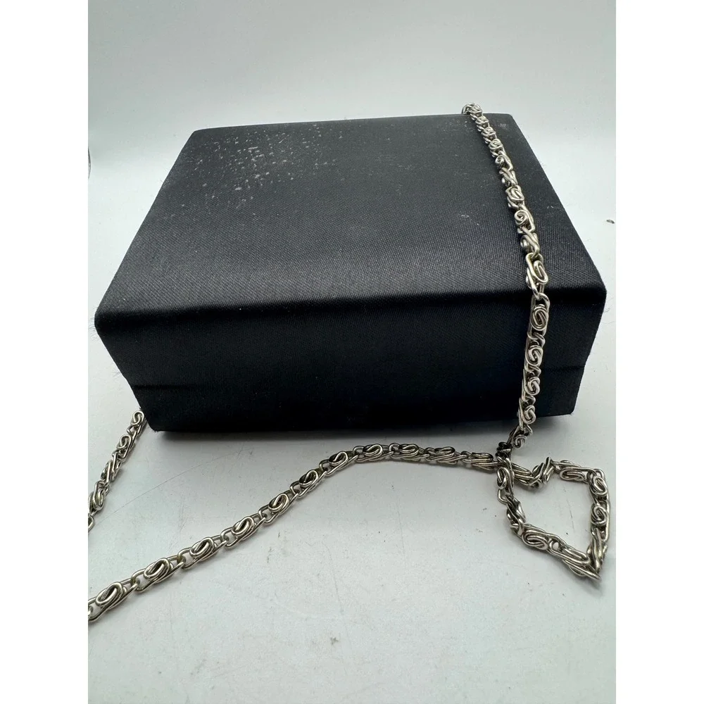 Black Satin Box Clutch Evening‎ Bag Rhinestone Gem Closure Silver Chain